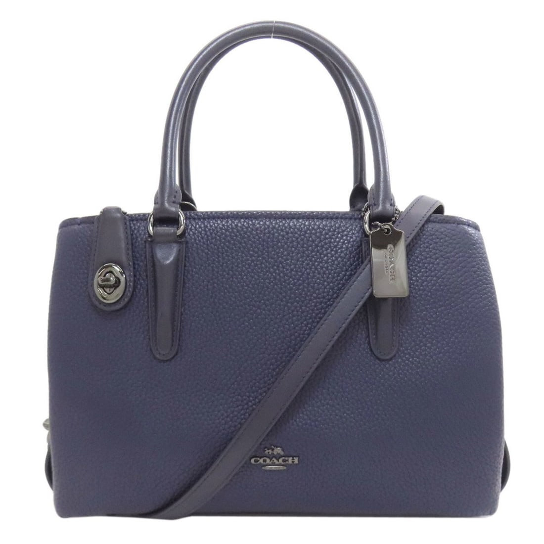 Coach 56839 2-Way Leather Handbag for Women: --- Catalog ---Category: SizeSize (HxWxD): 20cm x 28cm x 11cm / 7.87'' x 11.02'' x 4.33''Strap Length: 102cm - 118cm / 40.15'' - 46.45''Handle Length: 32cm / 12.59''Category: DesignType: HandbagColor:
