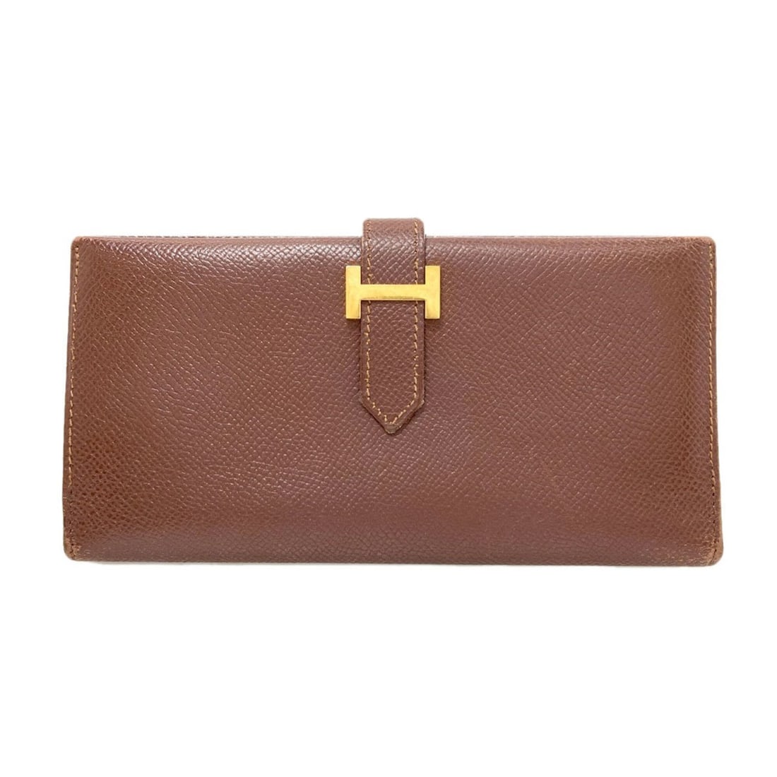 Hermes Bearn Classic Gold Hardware Long Wallet (with coin purse) Epsom Leather Women's HERMES (1 of 20)