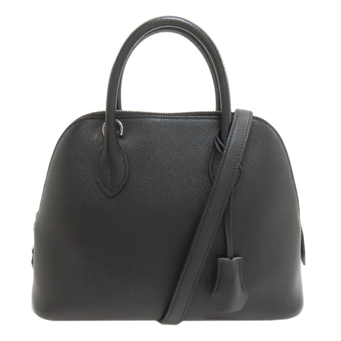 Hermes Bolide 1923 Silver Hardware Handbag Epsom Leather Women's HERMES: --- Catalog ---Category: SizeSize (HxWxD): 18cm x 26cm x 10cm / 7.08'' x 10.23'' x 3.93''Category: DesignType: HandbagColor: BlackGender: WomenMaterial: Epsom leather Category: GeneralBrand: Hermes---