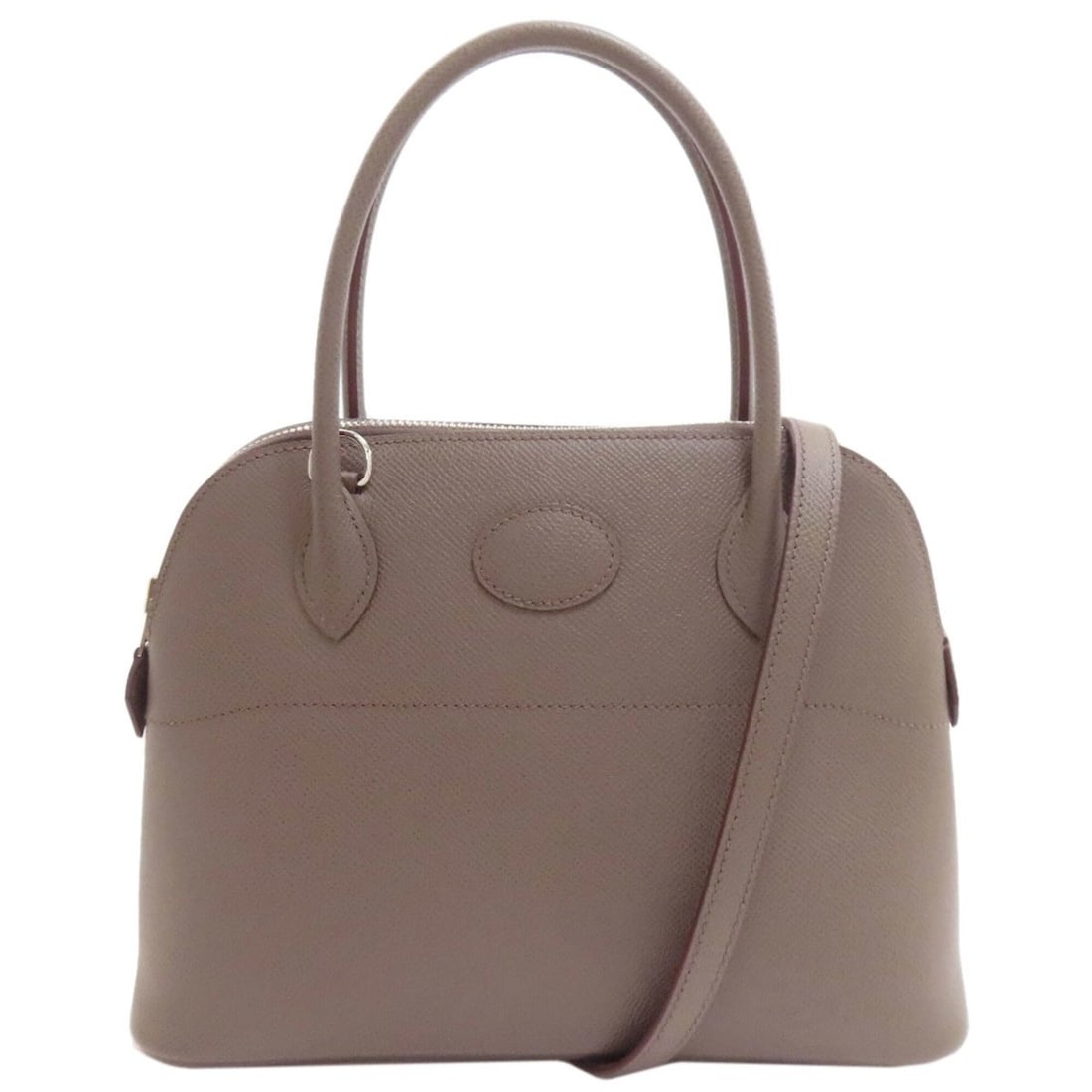 Hermes Bolide 27 Etoupe Silver Hardware Handbag Epsom Leather Women's HERMES: --- Catalog ---Category: SizeSize (HxWxD): 19cm x 27cm x 10cm / 7.48'' x 10.62'' x 3.93''Category: DesignType: HandbagColor: EtainGender: WomenMaterial: Epsom leather Category: GeneralBrand: Hermes---