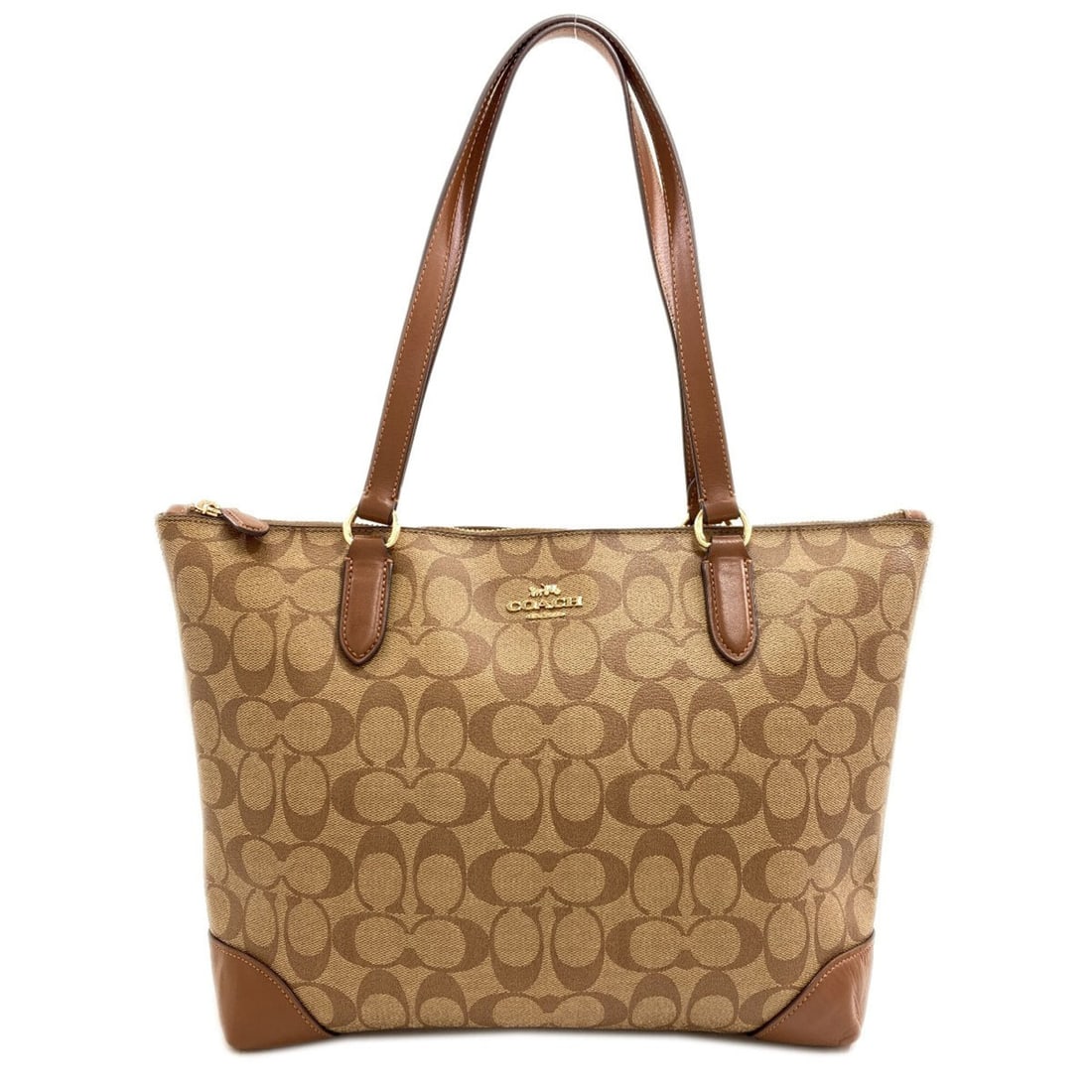 Coach F29208 Signature Tote Bag PVC Women's COACH (1 of 18)