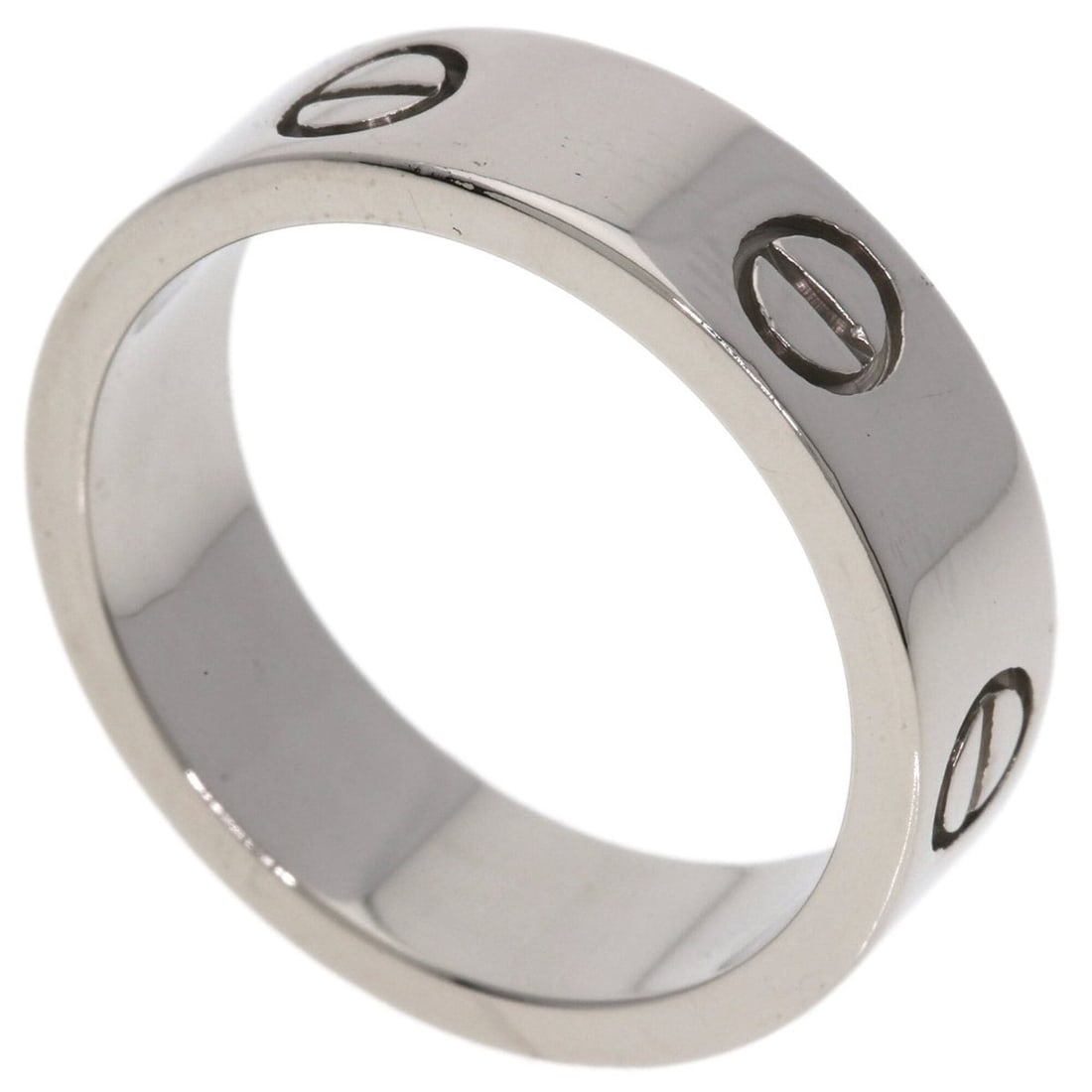 Cartier Love Ring #57, 18K White Gold, Women's Ring, CARTIER: --- Catalog ---Category: SizeJP Size: 17US Size: 8.5Category: DesignType: Band ringGender: WomenMaterial: White gold (18K)Category: GeneralBrand: Cartier--- Item List ---Section: ConditionRanking: Ran