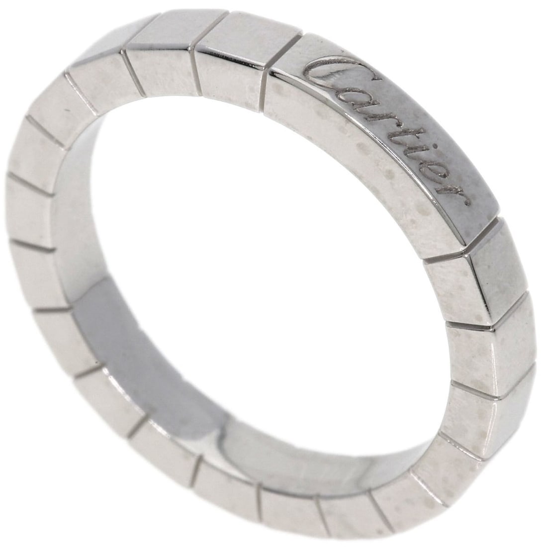 Cartier Lanieres #54 Ring, 18K White Gold, Women's.: --- Catalog ---Category: SizeJP Size: 14US Size: 7Category: DesignType: Band ringGender: WomenMaterial: White gold (18K)Category: GeneralBrand: Cartier--- Item List ---Section: ConditionRanking: Rank 