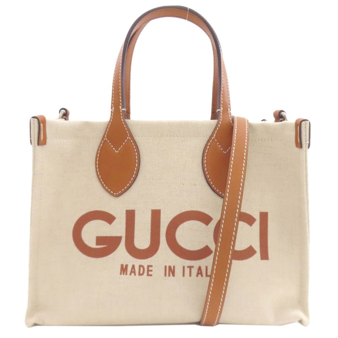 Gucci 772144 GUCCI Printed 2-Way Handbag Canvas Women's (1 of 20)