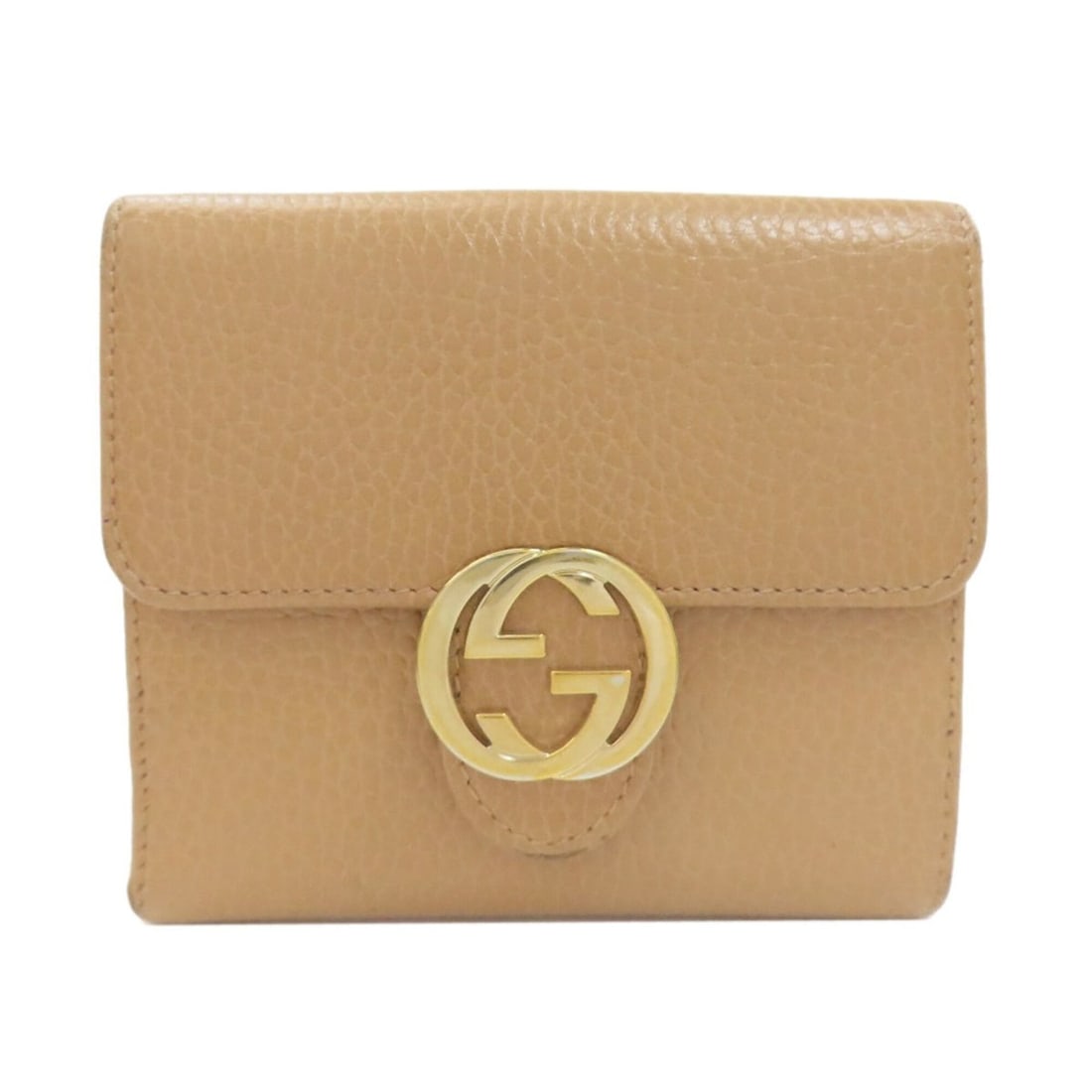 Gucci 615525 Interlocking G Outlet Bi-fold Wallet (with coin purse) Leather Women's GUCCI (1 of 20)