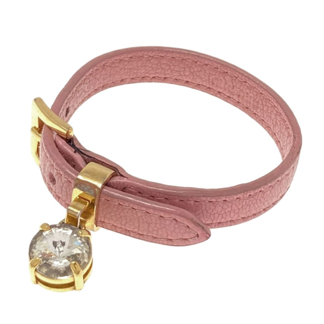 Miu Miu Miu Rhinestone Bracelet Leather/Metal Women's MIUMIU: --- Catalog ---Category: SizeLength: 15.5cm / 6.1''Category: DesignType: Charm braceletColor: Gold, PinkStone: RhinestoneGender: WomenMaterial: Leather, MetalCategory: GeneralBrand: Miu Miu--- Item Li