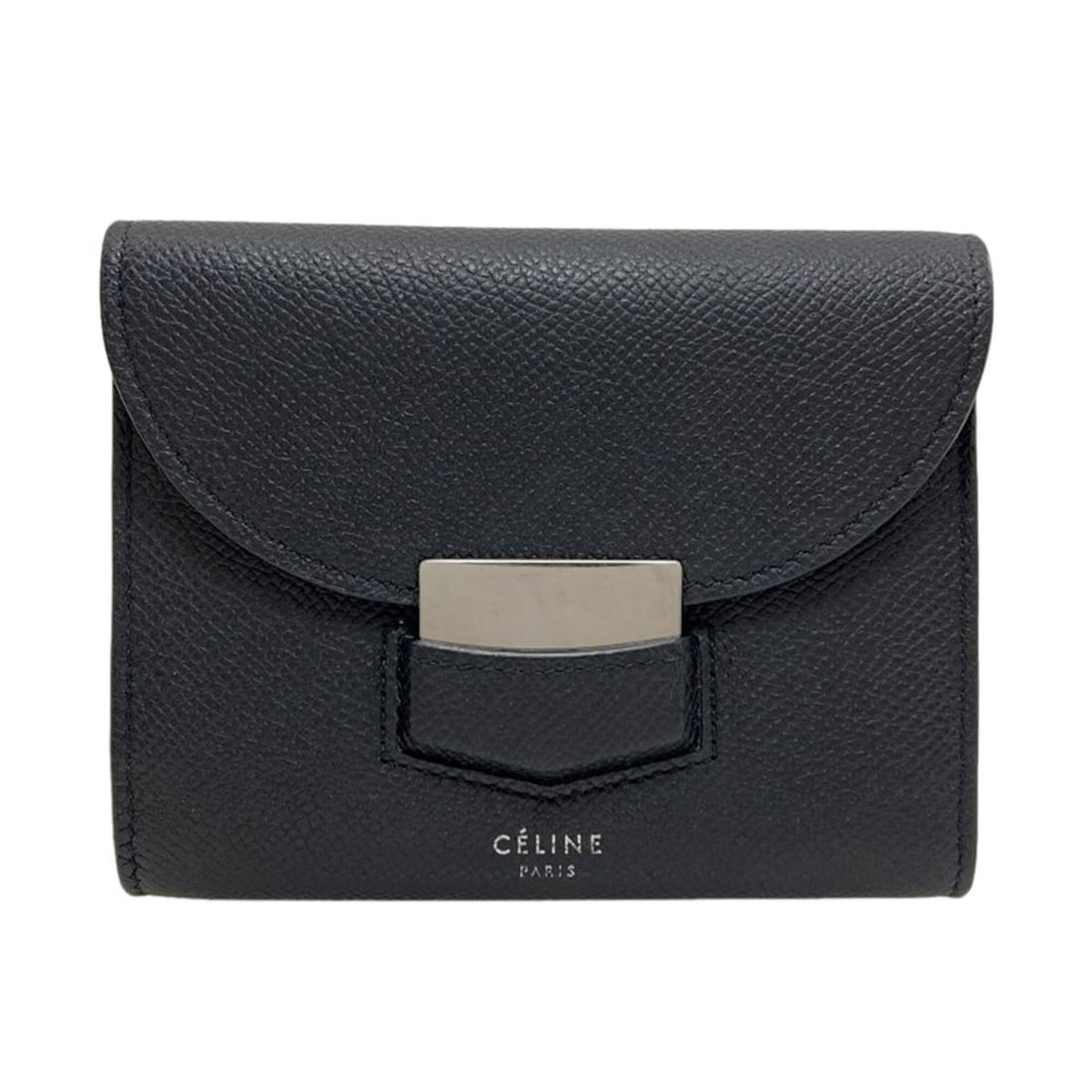 Celine Trotter Coin Case Leather Women's CELINE: --- Catalog ---Category: SizeSize (HxWxD): 9.5cm x 12cm x 2cm / 3.74'' x 4.72'' x 0.78''Category: DesignType: Coin purse/coin caseColor: BlackGender: WomenMaterial: Leather Category: GeneralBrand: Cel