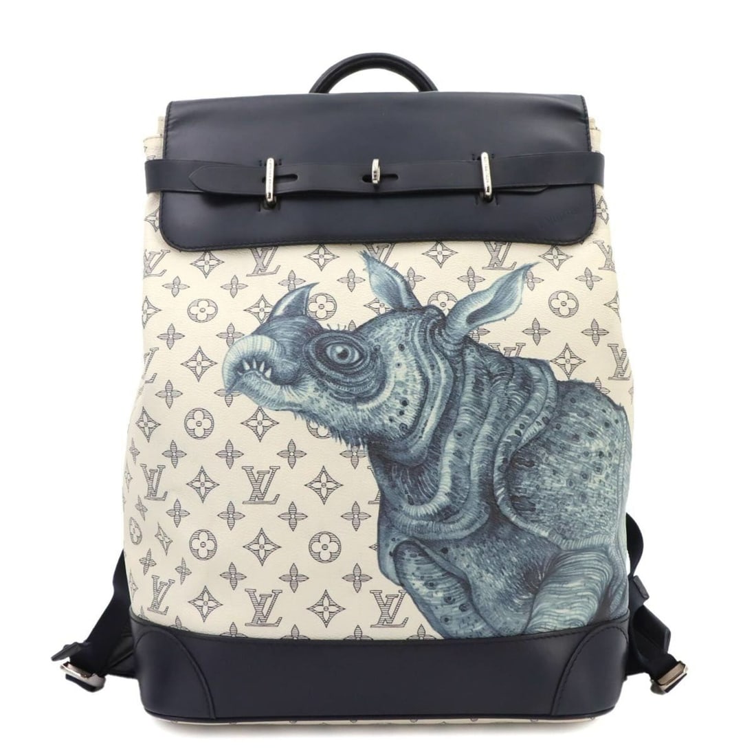 Louis Vuitton Monogram Savannah Steamer Backpack (M54125): --- Catalog ---Category: SizeSize (HxWxD): 43cm x 32cm x 15cm / 16.92'' x 12.59'' x 5.9''Category: DesignType: BackpackColor: Dune, WhiteGender: WomenMaterial: Canvas Category: GeneralMPN: M54125Brand