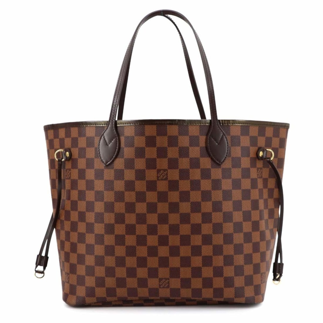 Louis Vuitton Damier Neverfull MM Tote Handbag, Ebene Cerise N51105 Brown (1 of 9)