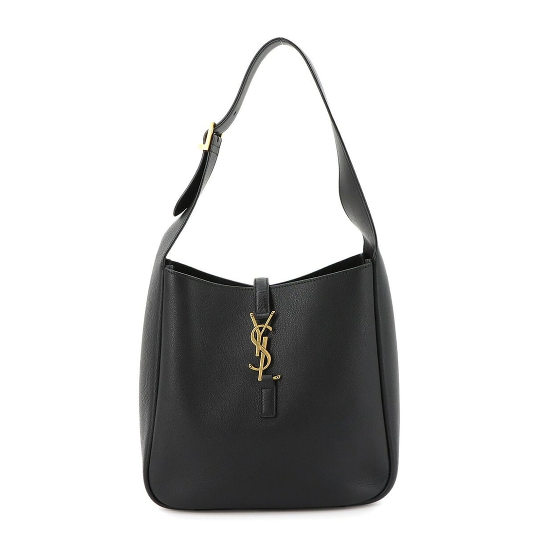 Saint Laurent LE 5 A 7 Small Shoulder Handbag, Leather, Black, 713938, Gold Hardware (1 of 10)