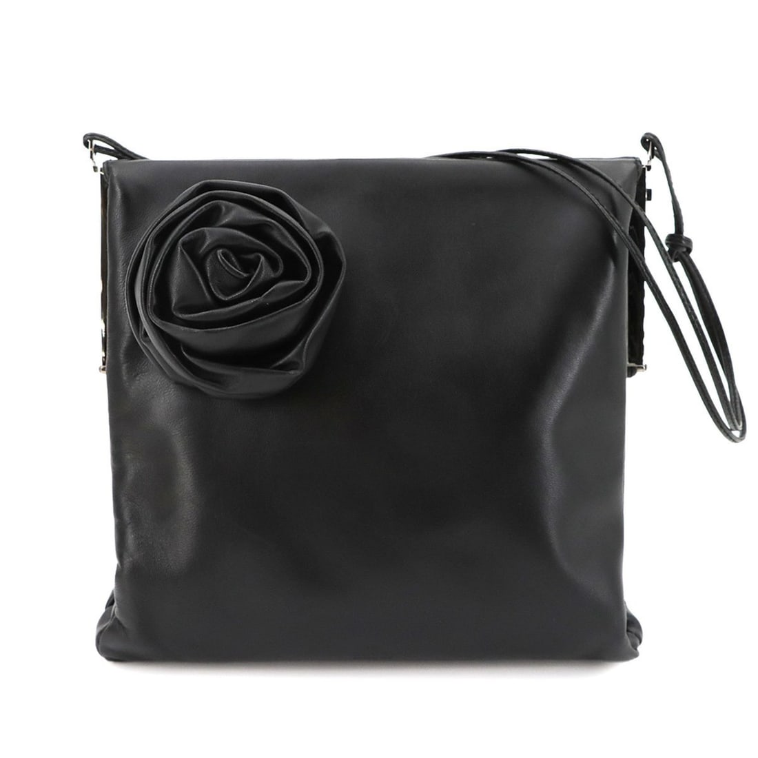 Gucci GUCCI Handbag Leather Black 005 0780 Silver Hardware Shoulder Bag (1 of 9)