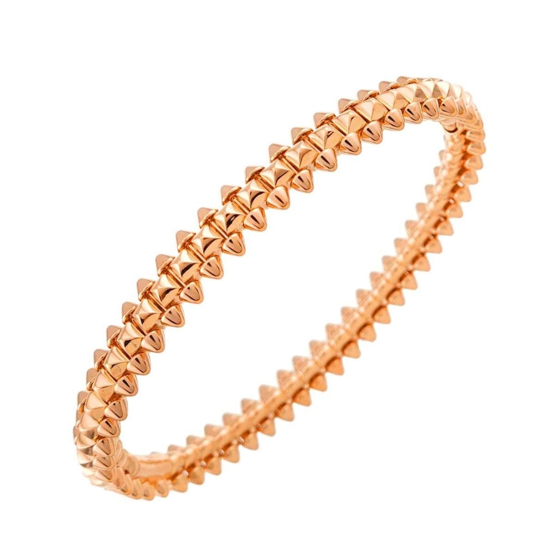 Cartier Clash de Small SM #14 18K PG 750 Bracelet Bangle: --- Catalog ---Category: SizeLength: 14cm / 5.51''Category: DesignType: BangleGender: WomenMaterial: Pink gold (18K)Category: GeneralBrand: Cartier--- Item List ---Section: ConditionRanking: Rank SA U