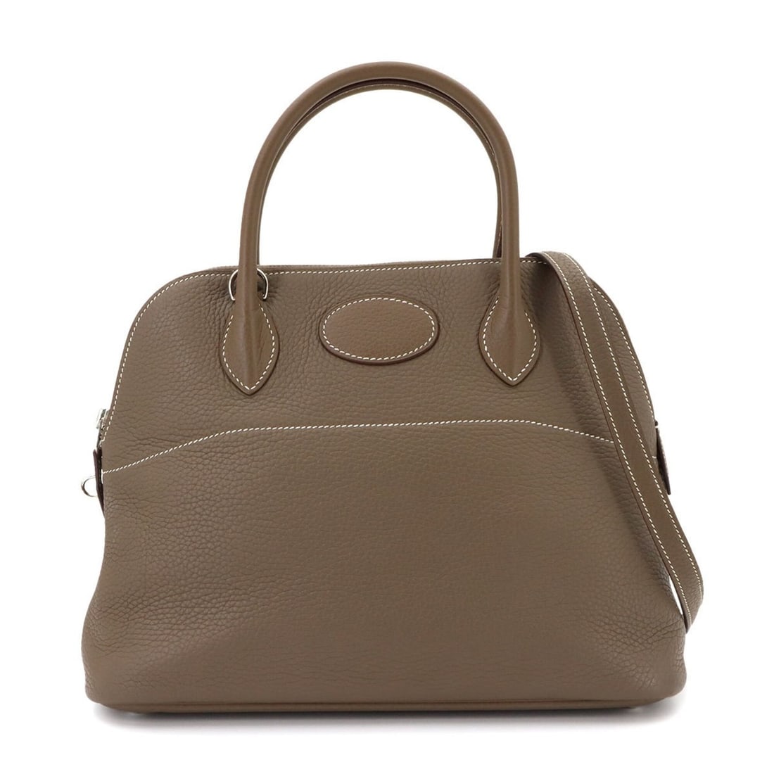 Hermes Bolide 31 2-way Handbag/Shoulder Bag, Taurillon Clemence Leather, Etoupe, A Stamp, Silver: --- Catalog ---Category: SizeSize (HxWxD): 24cm x 31cm x 12cm / 9.44'' x 12.2'' x 4.72''Category: DesignType: HandbagColor: Etoupe grayGender: WomenMaterial: Taurillon clemence leather Category: Gener