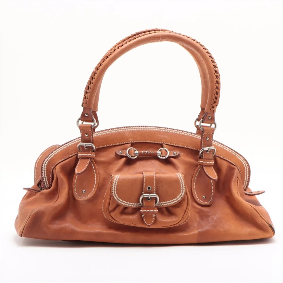 Christian Dior Daimaru 290 Years Leather Handbag Tote Bag Brown Women's (1 of 19)