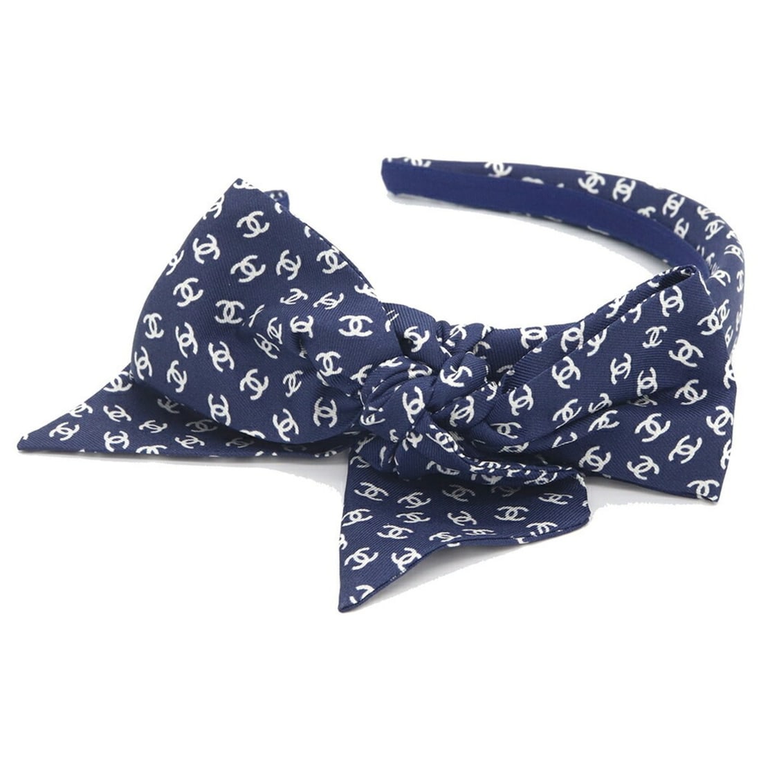 Chanel Headband AA9409 Navy Silk Hair Coco Mark Ribbon Clip for Women CHANEL: --- Catalog ---Category: SizeSize (LxW): 2.5cm / 0.98''Category: DesignType: Alice bandColor: NavyGender: WomenMaterial: SilkCategory: GeneralMPN: AA9409Brand: Chanel--- Item List ---Section: Conditio