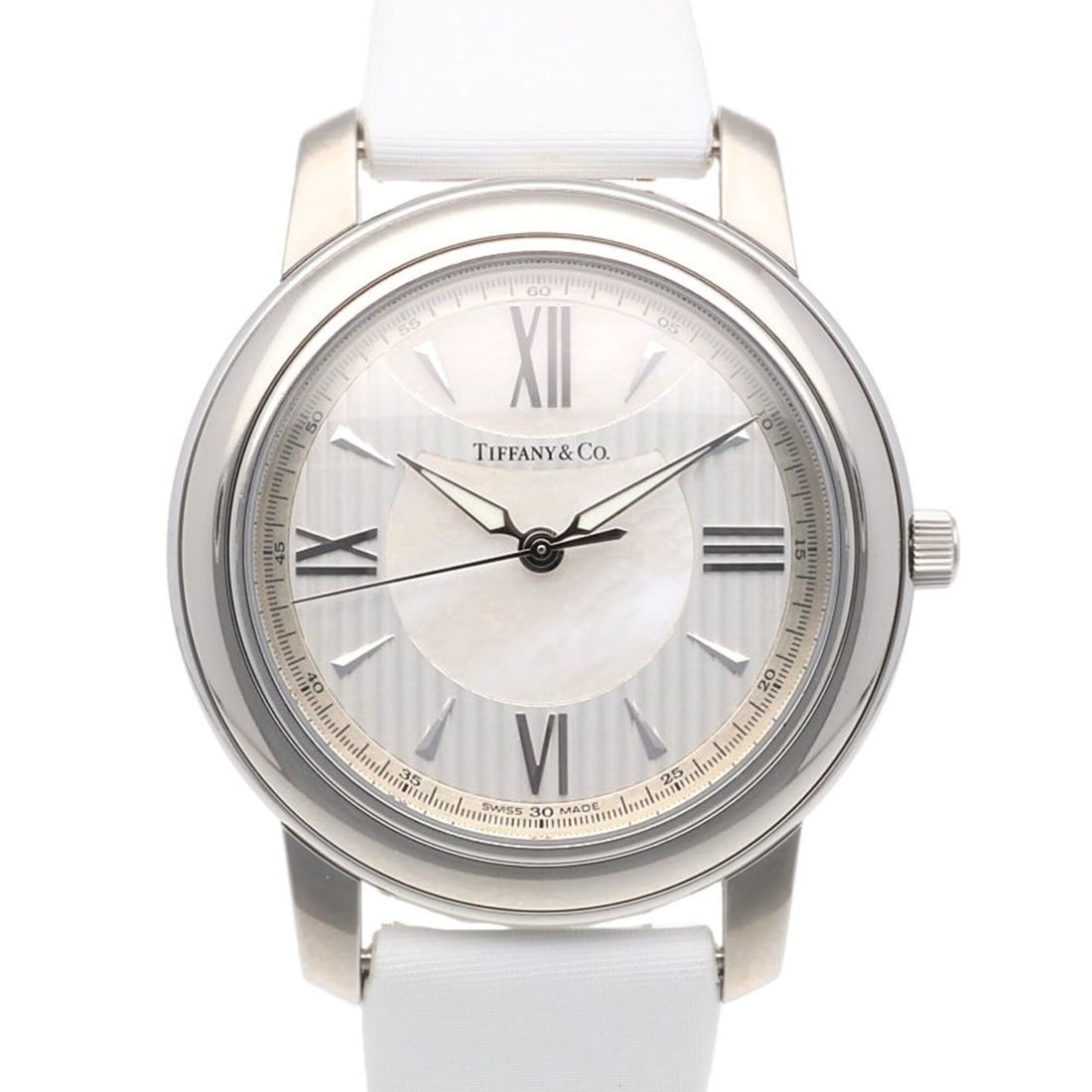 Tiffany & Co. Mark Wristwatch, Stainless Steel Quartz, Men's, 50M White Shell (1 of 7)