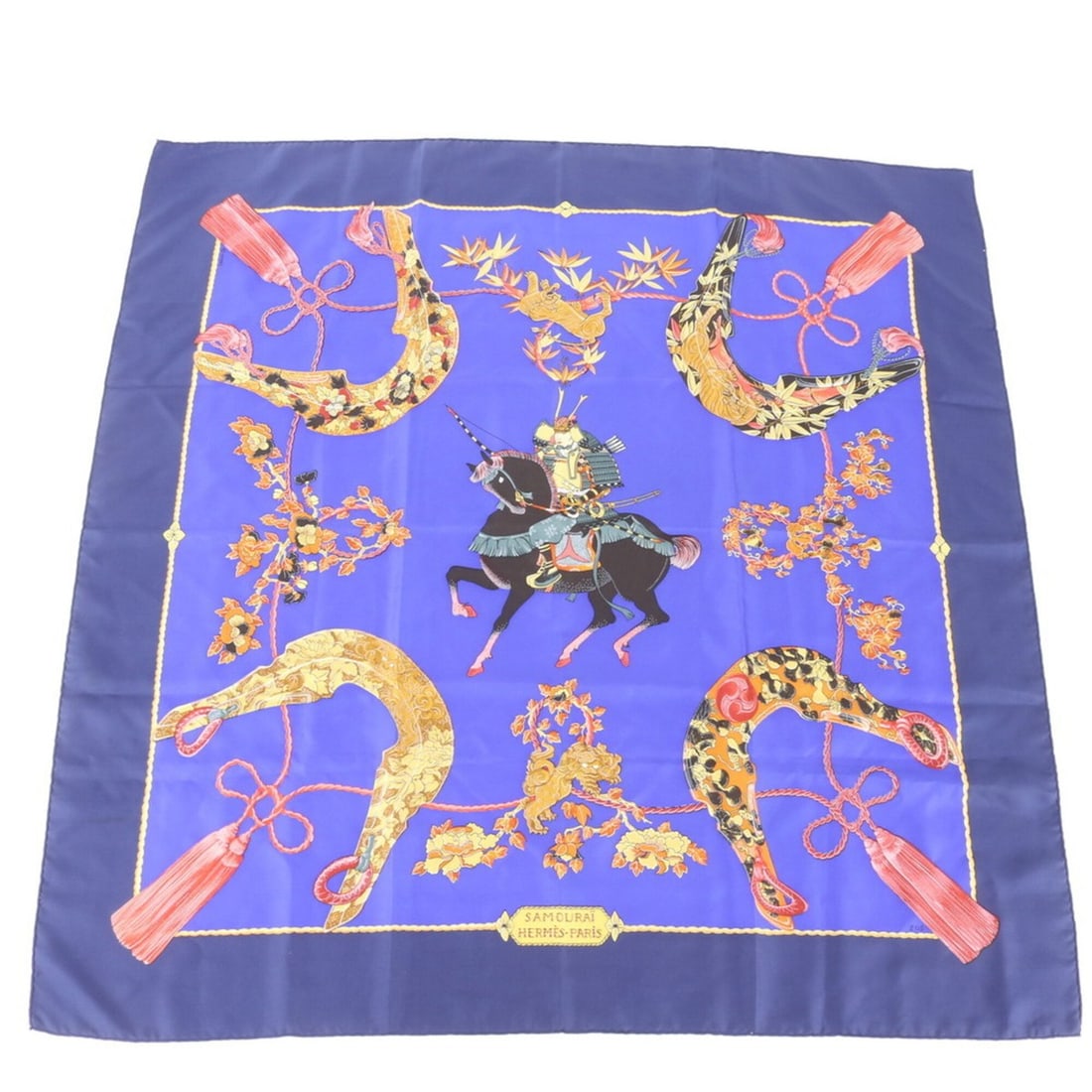 Hermes Carre 90 SAMOURAI (Samurai) 100% Silk Scarf/Muffler with Tag - Women's: --- Catalog ---Category: SizeSize (LxW): 88cm x 88cm / 34.64'' x 34.64''Category: DesignType: ScarfColor: Multi-colorGender: WomenMaterial: Silk Category: GeneralBrand: HermesCountry of Origin: France