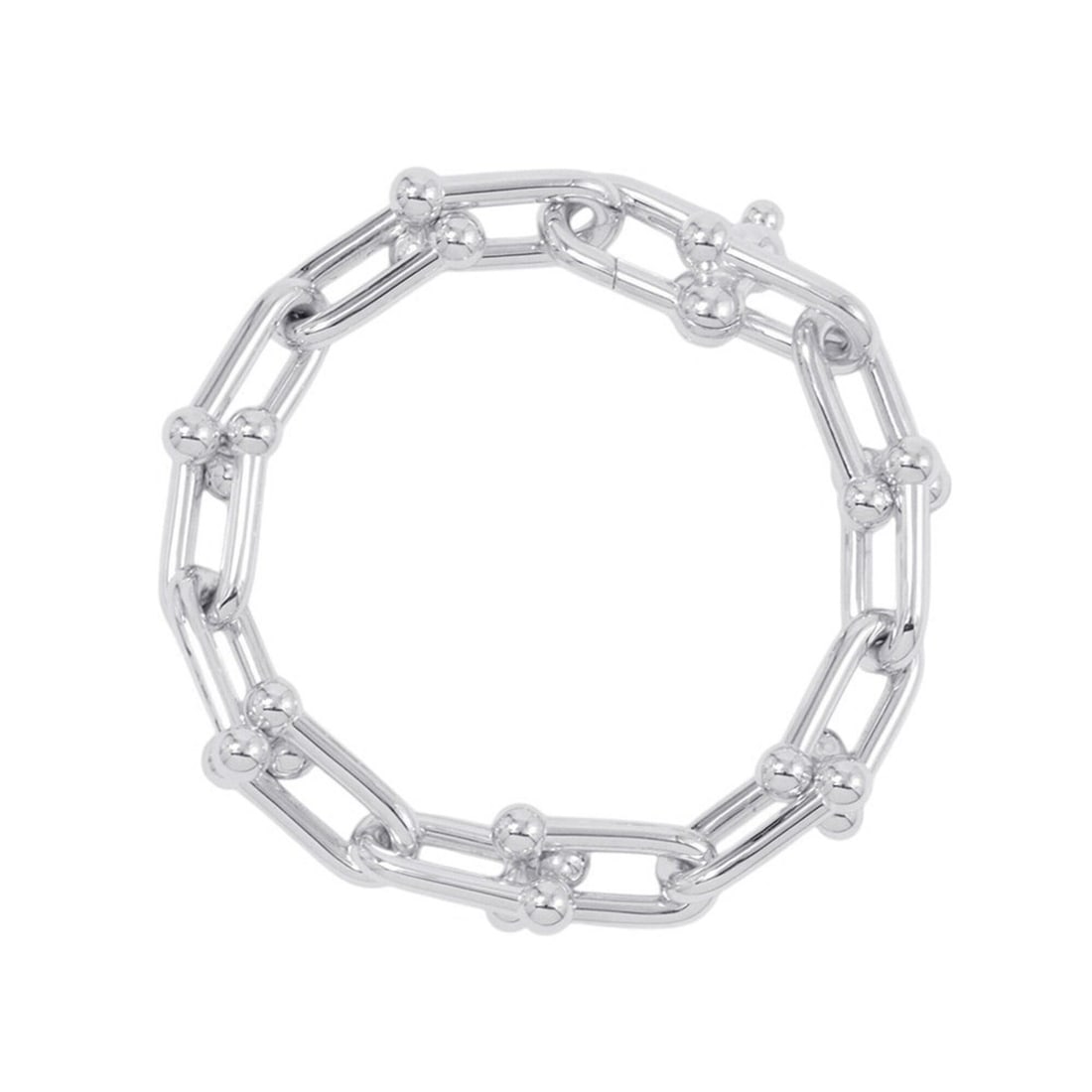 Tiffany & Co. Hardware Large Link Bracelet, Size, SV925 Silver, 60153089.: --- Catalog ---Category: SizeLength: 17cm / 6.69''Category: DesignType: Charm braceletColor: SilverGender: WomenMaterial: Silver 925Category: GeneralMPN: 60153089Brand: Tiffany--- Item List ---Section