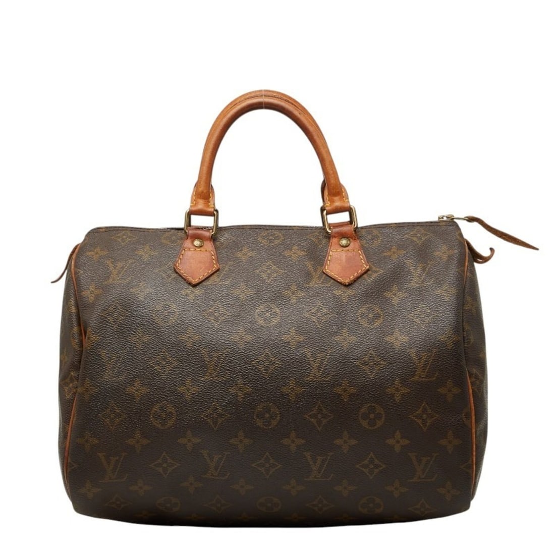 Louis Vuitton Monogram Speedy 30 Handbag Mini Boston Bag M41526 Brown Leather Women's LOUIS VUITTON (1 of 17)