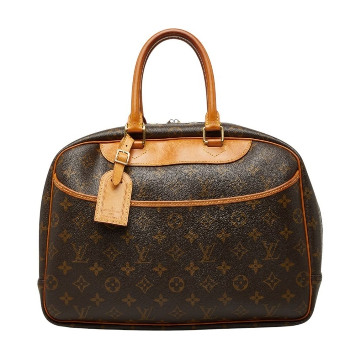 Louis Vuitton Monogram Deauville Handbag M47270 Brown Leather Women's LOUIS VUITTON: --- Catalog ---Category: SizeSize (HxWxD): 26cm x 34.5cm x 12.5cm / 10.23'' x 13.58'' x 4.92''Category: DesignType: HandbagColor: BrownGender: WomenMaterial: PVC , Leather Category: GeneralMPN: M47270