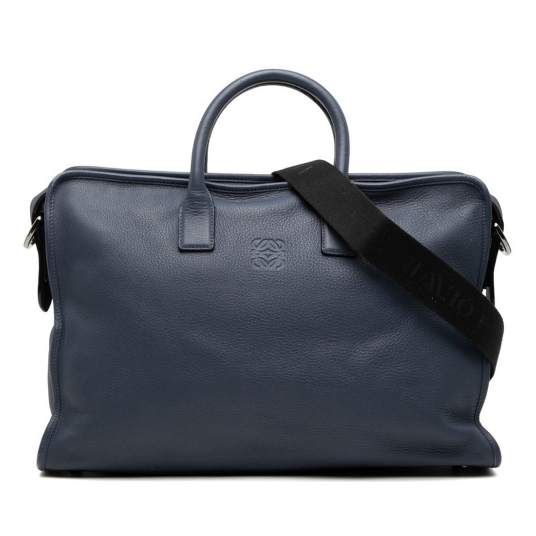 Loewe Anagram Briefcase Shoulder Bag 2-Way Blue Leather Men's LOEWE: --- Catalog ---Category: SizeSize (HxWxD): 29cm x 42cm x 8cm / 11.41'' x 16.53'' x 3.14''Category: DesignType: Briefcase, Shoulder bagColor: BlueGender: MenMaterial: Leather Category: GeneralBrand: Lo
