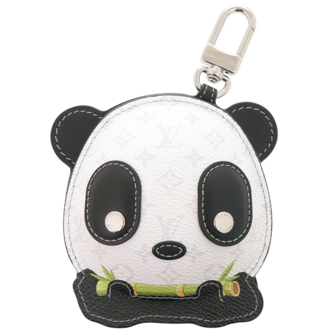 Like New Louis Vuitton LV Panda Monogram M03397 White Black Brown Keychain Accessory Bag Charm: --- Catalog ---Category: SizeSize (HxWxD): 9.5cm x 10cm x 3.5cm / 3.74'' x 3.93'' x 1.37''Category: DesignType: KeyringColor: Black, Brown, WhiteGender: WomenMaterial: MonogramCategory: GeneralBrand: 