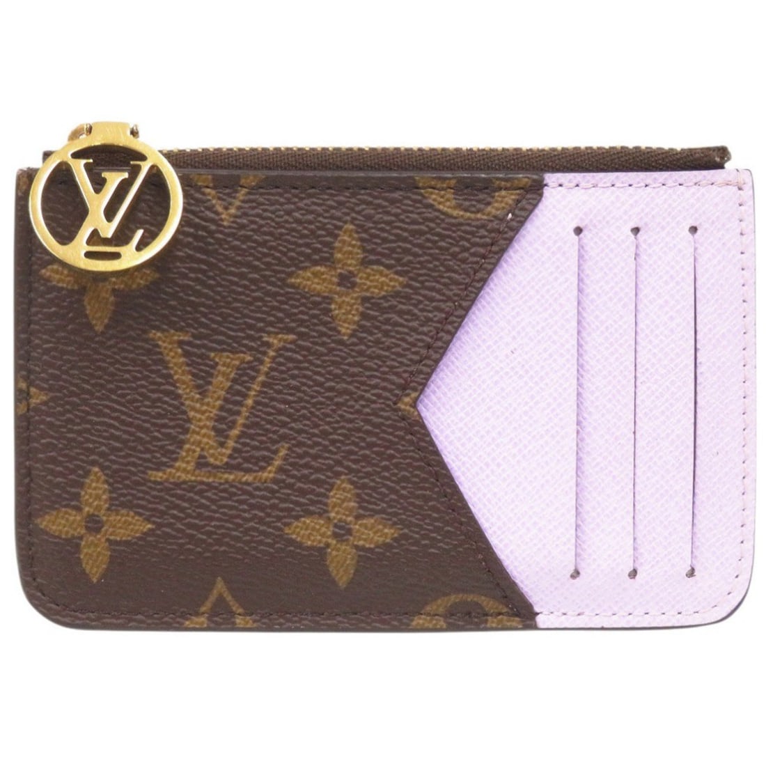 Excellent condition Louis Vuitton Portecarte Romy Monogram M82938 Lilac business card holder/card: --- Catalog ---Category: DesignType: Card caseGender: WomenMaterial: Monogram Category: GeneralBrand: Louis VuittonCountry of Origin: FranceCategory: Physical PropertiesSize (HxWxD): 8cm x 12cm / 3.14