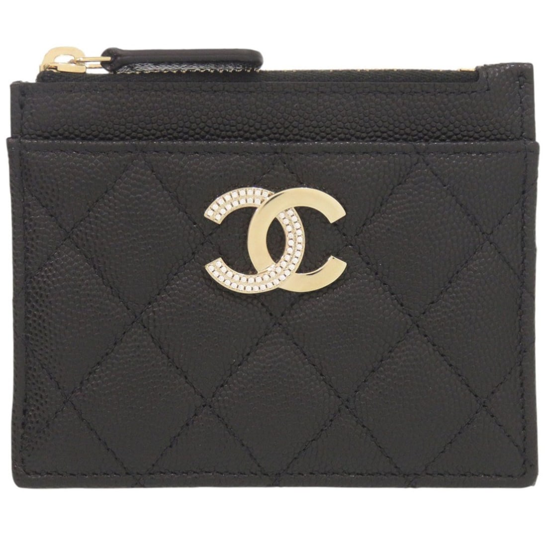 Unused Chanel Matelassé Coco Mark AP3139 Leather Black Fragment Case Wallet 1464CHANEL (1 of 20)