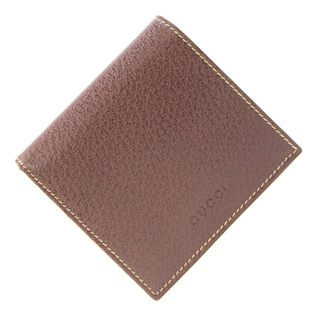 Gucci Bi-fold Wallet 034 1408 Dark Brown Leather Compact Folding Men's GUCCI: --- Catalog ---Category: SizeSize (HxWxD): 10cm x 9.5cm x 2cm / 3.93'' x 3.74'' x 0.78''Category: DesignType: Wallet (bi-fold)Color: Dark brownGender: MenMaterial: Leather Category: GeneralMPN: 034 14