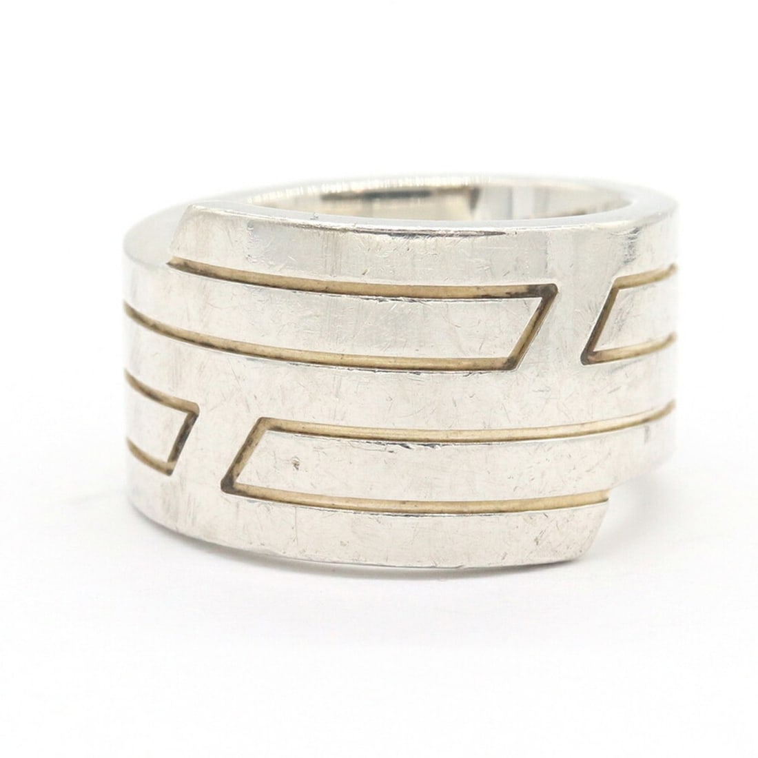 Hermes Ring Italique SV Sterling Silver 925 Size 53 Old Women's Men's HERMES: --- Catalog ---Category: SizeJP Size: 12.5US Size: 6.5Category: DesignColor: SilverGender: Men,WomenMaterial: Sterling silver 925Category: GeneralBrand: Hermes--- Item List ---Section: ConditionRankin