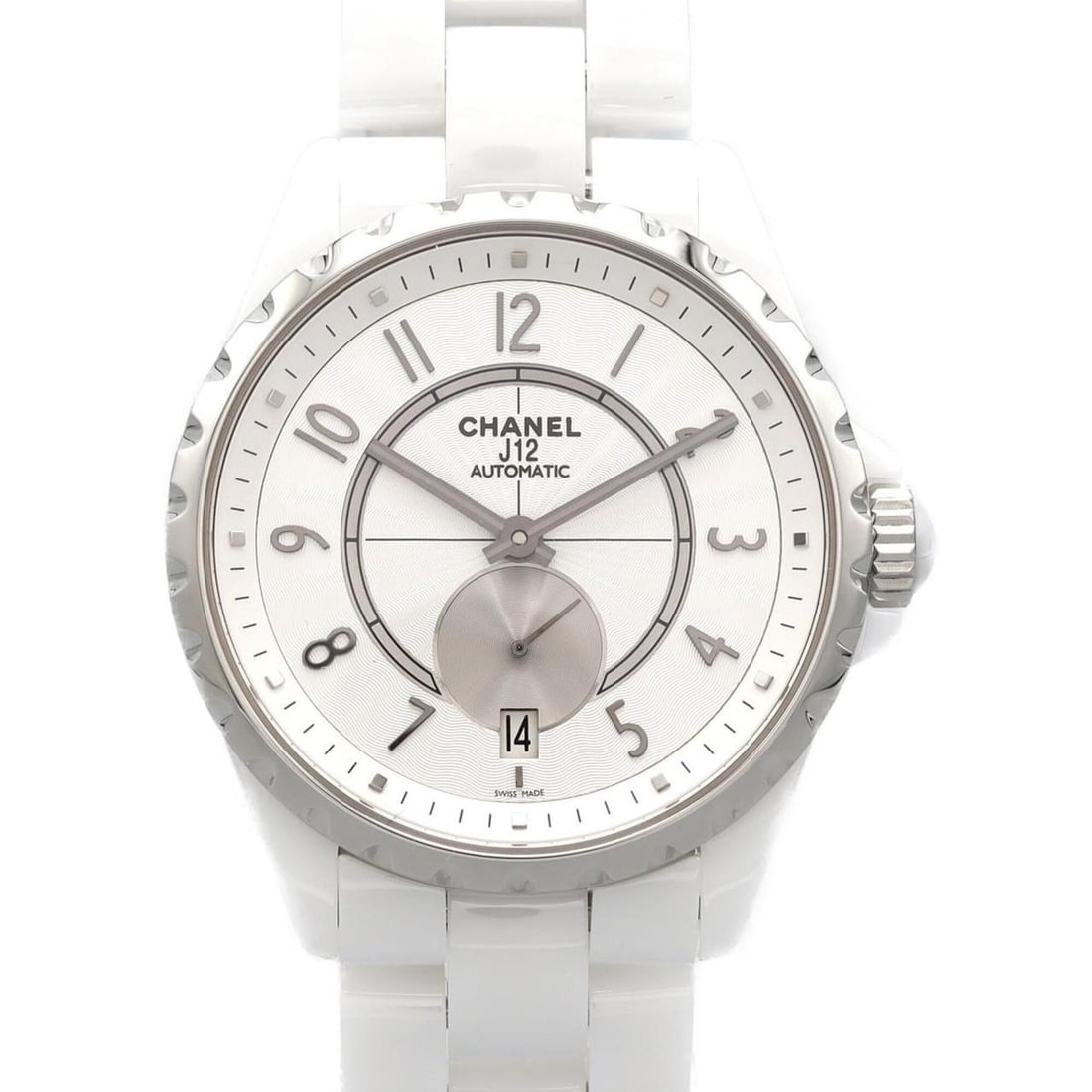 Chanel J12 365 Ceramic H3837 Automatic Watch: --- Catalog ---Category: SizeWrist Size: 15.5cm / 6.1''Case Diameter: 36.5mm / 1.44''Category: DesignType: WristwatchGender: Women,MenColor (Dial): Silver, WhiteMaterial (Band): CeramicMaterial (Case)
