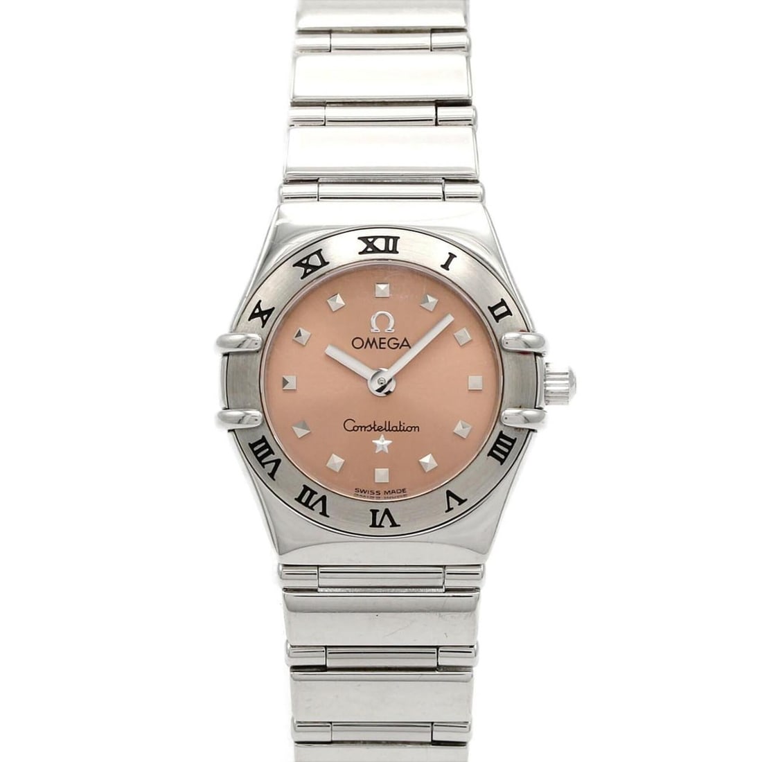Omega Constellation Mini My Choice 1561.61 Stainless Steel Quartz Watch: --- Catalog ---Category: SizeWrist Size: 15.5cm / 6.1''Case Diameter: 22.5mm / 0.89''Category: DesignType: WristwatchGender: WomenColor (Dial): PinkMaterial (Band): Stainless steelMaterial (Case): Sta