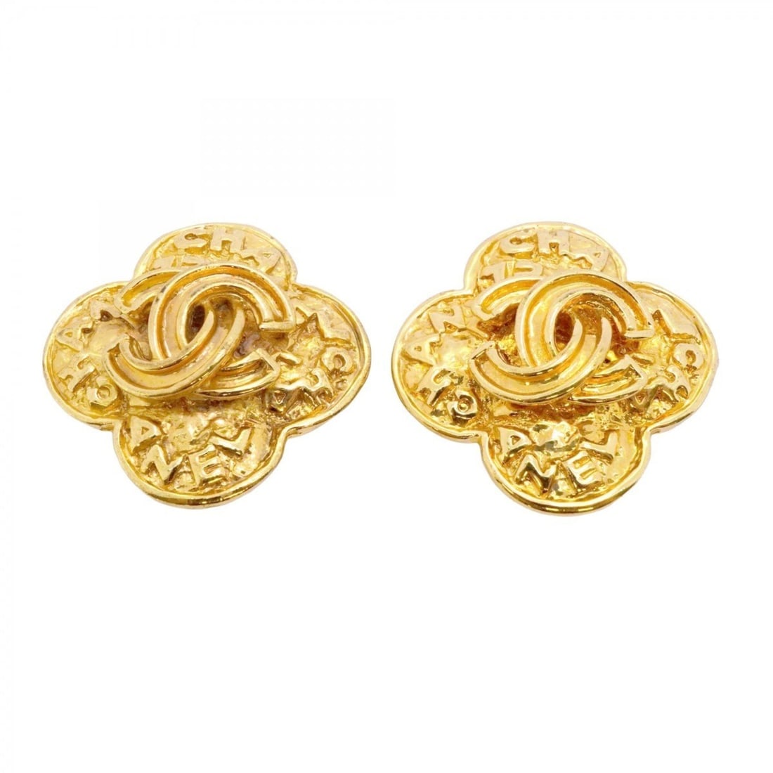 Chanel earrings, Coco Mark, GP plated gold, women's. (1 of 13)