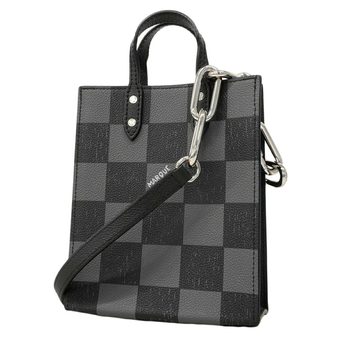 Louis Vuitton Damier Checkerboard Sac Plat XS Handbag, Black, 2-way bag for men, N60479.: --- Catalog ---Category: SizeSize (HxWxD): 19cm x 16cm x 6cm / 7.48'' x 6.29'' x 2.36''Category: DesignType: HandbagColor: BlackGender: MenCategory: GeneralMPN: N60479Brand: Louis Vuitton--- Item List