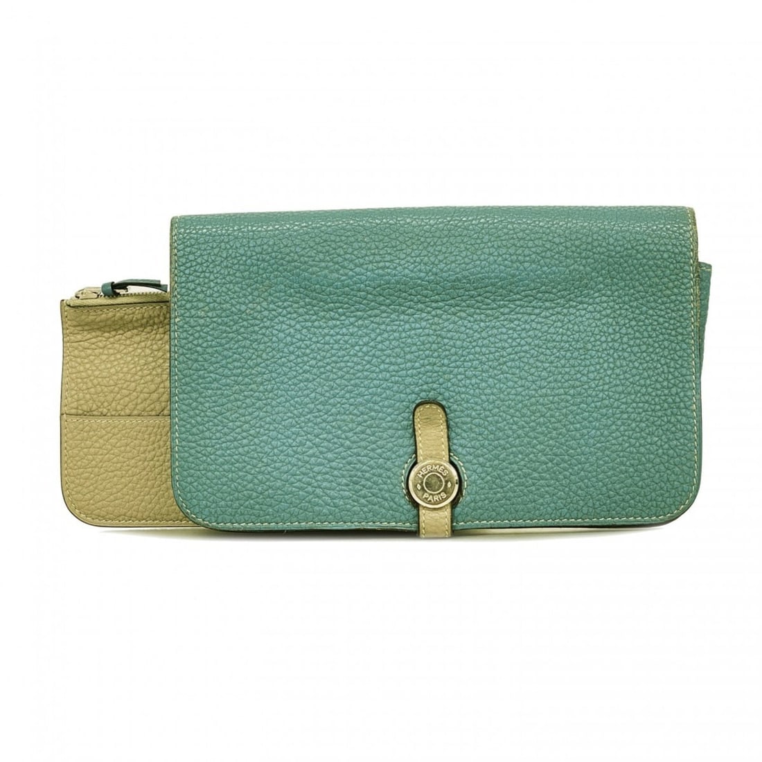 Hermes Dogon GM Long Wallet, Togo Leather, Blue Jean, Etoupe, ?L Stamp, Men's/Women's: --- Catalog ---Category: SizeSize (HxWxD): 12.5cm x 20cm x 2cm / 4.92'' x 7.87'' x 0.78''Category: DesignType: Long wallet (bi-fold)Color: Blue jean, Etoupe grayGender: Men,WomenMaterial: Togo leather