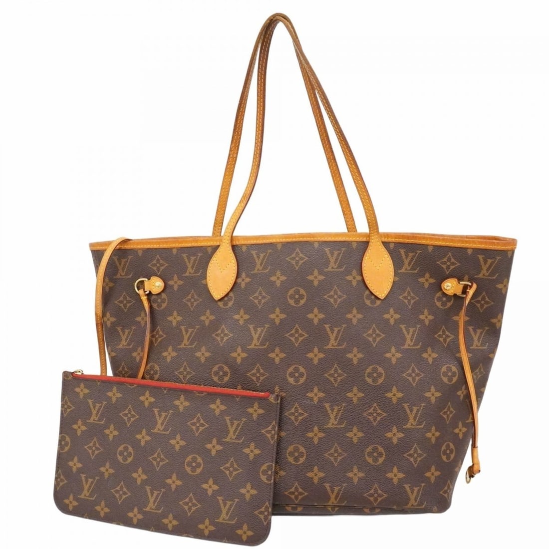 Louis Vuitton Monogram Neverfull MM Tote Bag M41177 Brown Cerise Women's (1 of 15)
