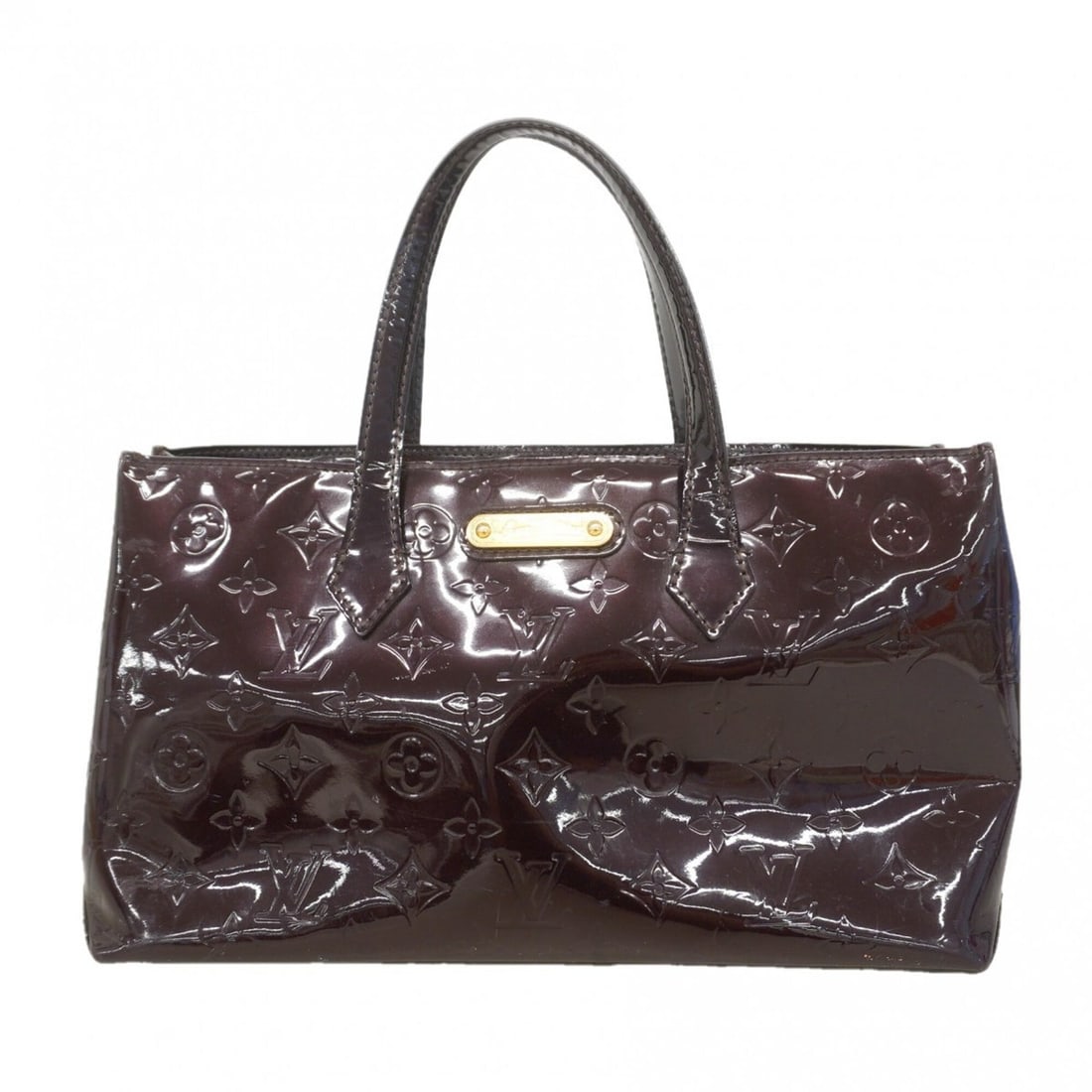 Louis Vuitton Vernis Wilshire PM Handbag M93641 Amarante (Women's): --- Catalog ---Category: SizeSize (HxWxD): 18cm x 30cm x 11cm / 7.08'' x 11.81'' x 4.33''Category: DesignType: HandbagColor: AmaranteGender: WomenCategory: GeneralMPN: M93641Brand: Louis Vuitton--- It