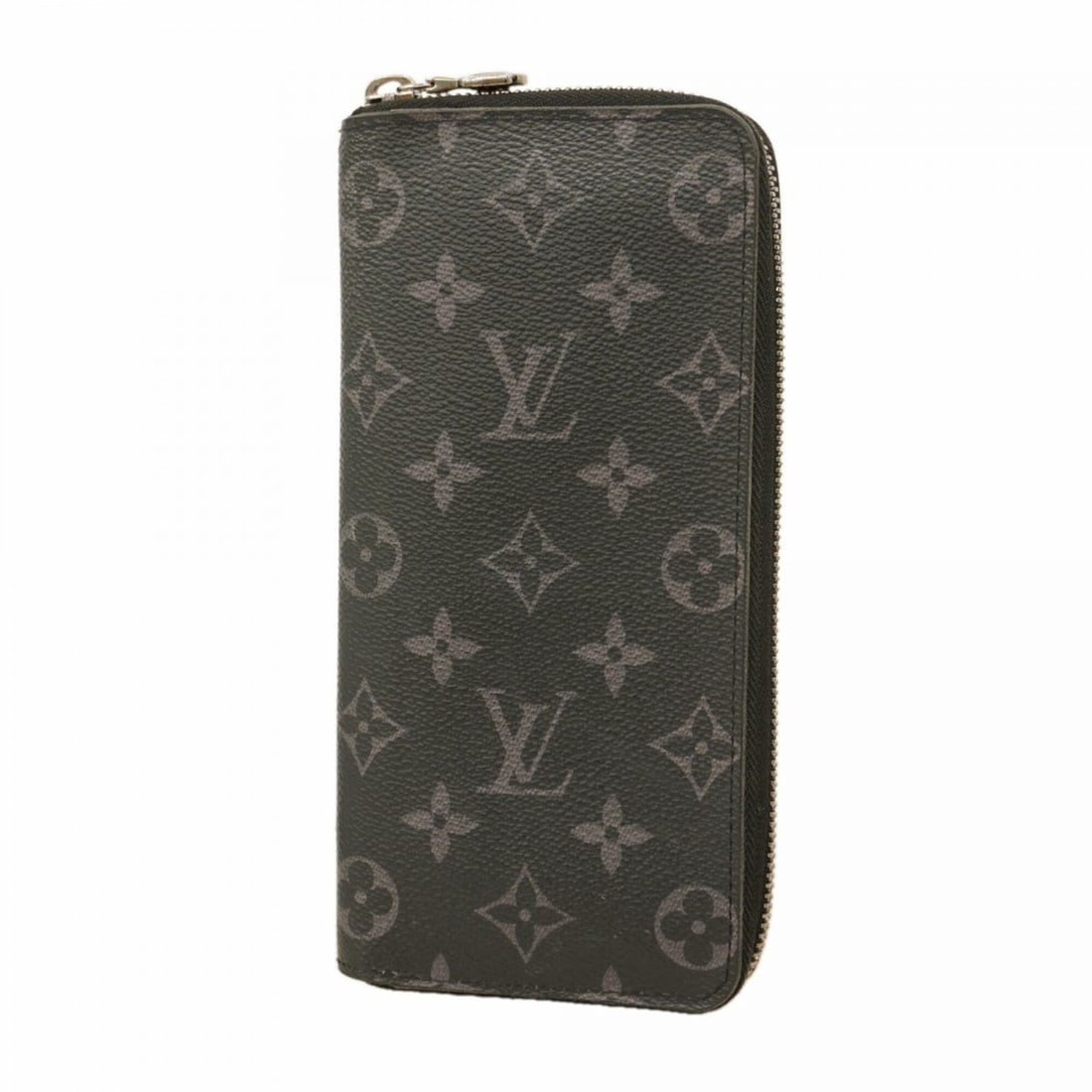 Louis Vuitton Monogram Eclipse Zippy Wallet Vertical M62295 Black Men's Long (1 of 14)