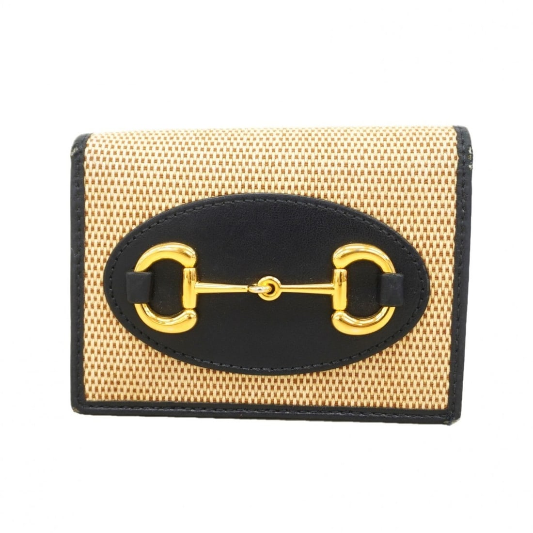 Gucci Horsebit Wallet 621887 Canvas Beige Navy Women's: --- Catalog ---Category: SizeSize (HxWxD): 8cm x 11cm x 3cm / 3.14'' x 4.33'' x 1.18''Category: DesignType: Wallet (bi-fold)Color: Beige, NavyGender: WomenMaterial: Canvas Category: GeneralMPN: 621887