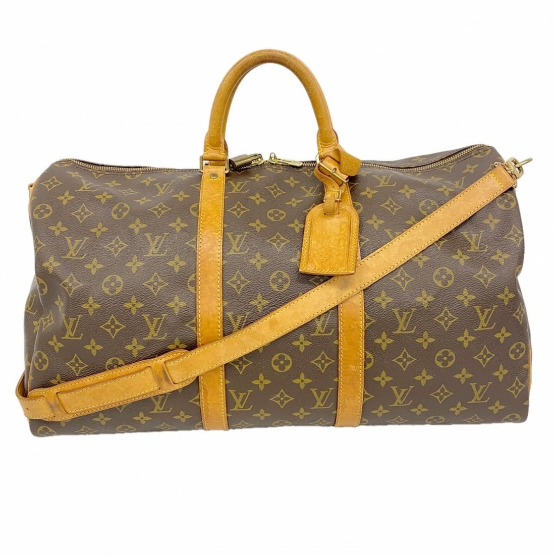 Louis Vuitton Bags - Boston Monogram Keepall Bandoulière 50 M41416 Brown Men's & Women's: --- Catalog ---Category: SizeSize (HxWxD): 28cm x 50cm x 22cm / 11.02'' x 19.68'' x 8.66''Category: DesignType: Boston bagColor: BrownGender: Men,WomenCategory: GeneralMPN: M41416Brand: Louis Vuitton-