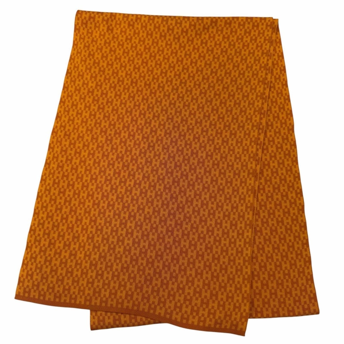 HERMES Vintage 100% Silk 90's H-Pattern Stole/Scarf, Orange, Made in Italy, Women's, with Box: --- Catalog ---Category: SizeSize (LxW): 1.72m x 29cm / 67.71'' x 11.41''Category: DesignType: StoleColor: OrangeGender: WomenMaterial: Silk Category: GeneralBrand: HermesCountry of Origin: Italy--- I