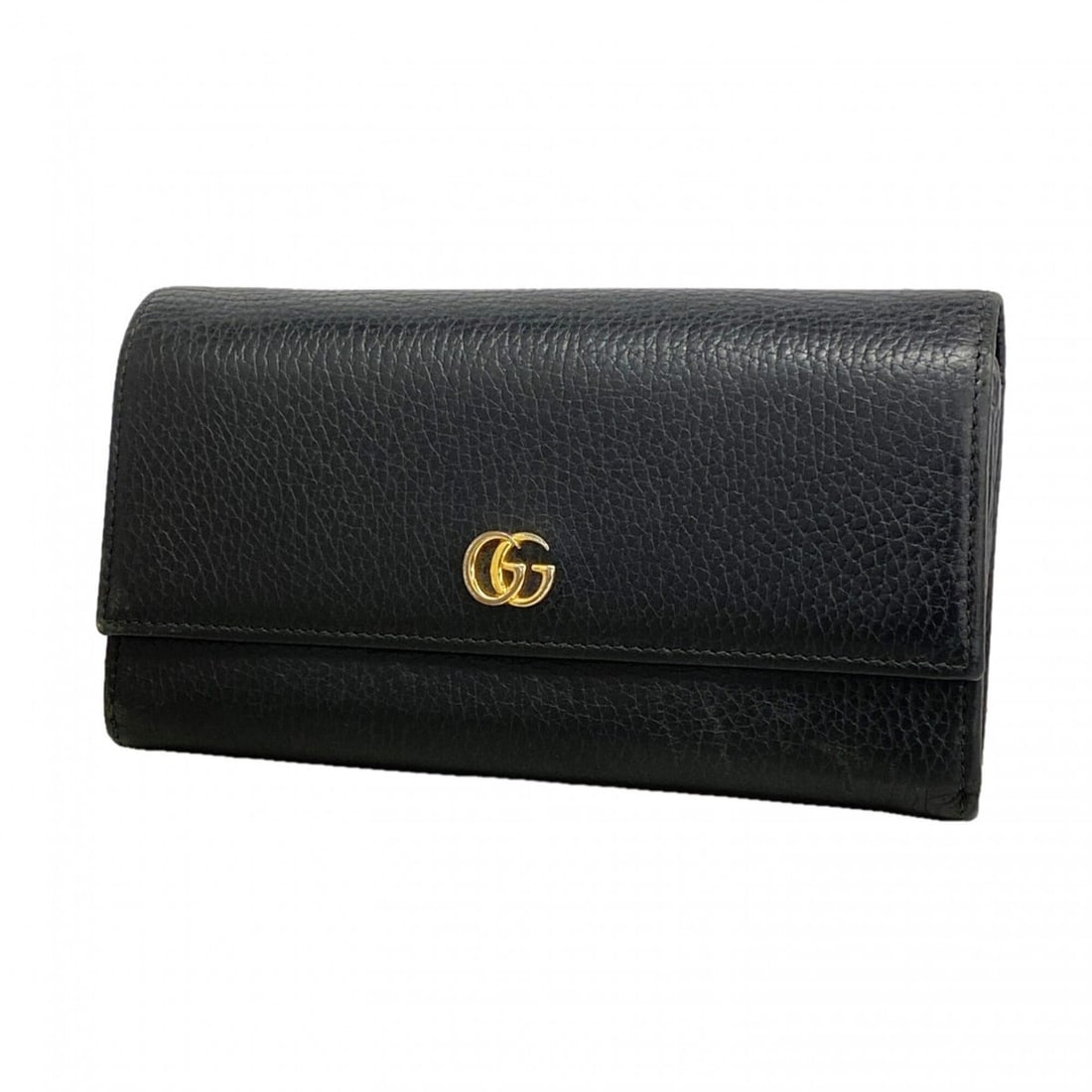 Gucci GG Marmont Leather Long Wallet 456116 Black Women's: --- Catalog ---Category: SizeSize (HxWxD): 10.5cm x 19cm x 3cm / 4.13'' x 7.48'' x 1.18''Category: DesignType: Long wallet (bi-fold)Color: BlackGender: WomenMaterial: Leather Category: GeneralMPN: 456