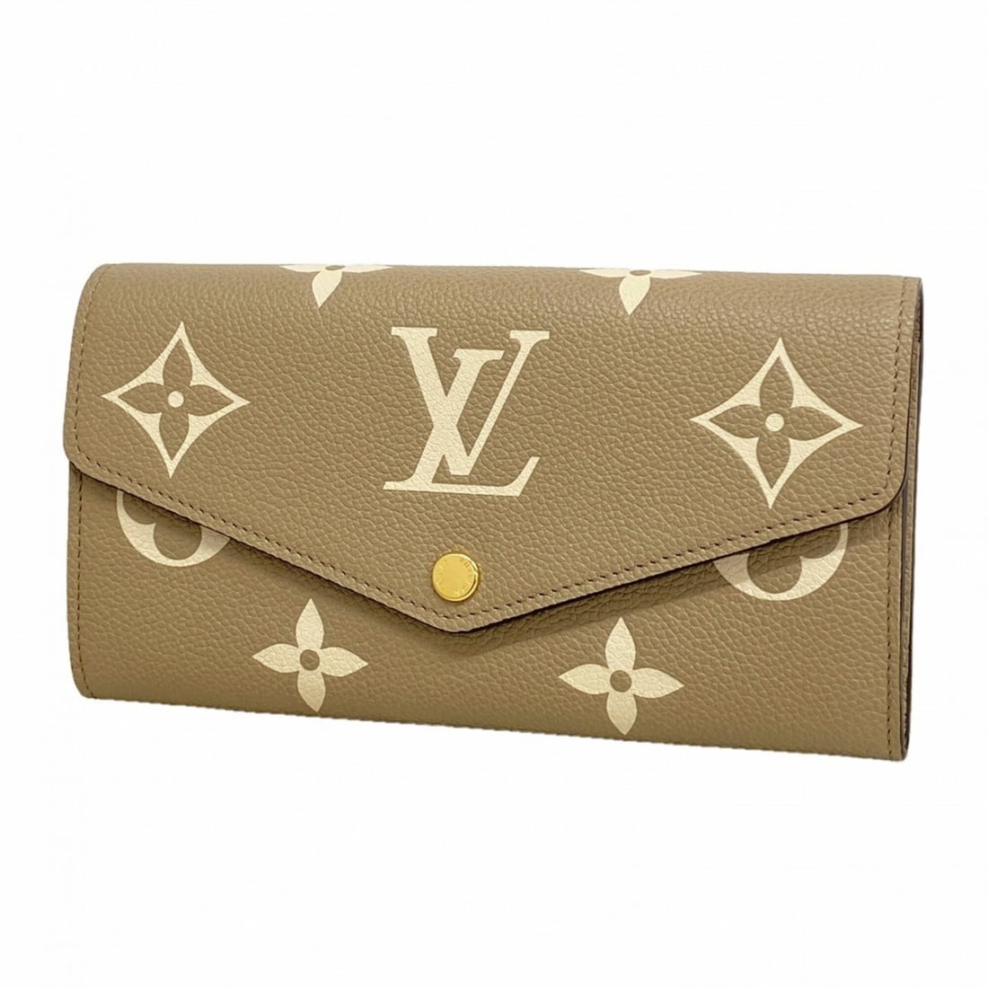 Louis Vuitton Long Wallet Monogram Empreinte Bicolor Portefeuille Sarah M81049 Tourtrell Cream: --- Catalog ---Category: SizeSize (HxWxD): 11cm x 19cm x 2.5cm / 4.33'' x 7.48'' x 0.98''Category: DesignType: Long wallet (bi-fold)Color: Cream, TourterelleGender: WomenCategory: GeneralMPN: M81049Br