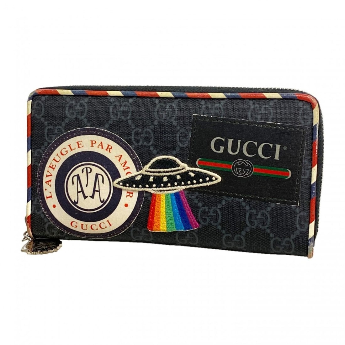 Gucci GG Supreme Long Wallet 496342 Black Women's: --- Catalog ---Category: SizeSize (HxWxD): 9.5cm x 18.5cm x 2.5cm / 3.74'' x 7.28'' x 0.98''Category: DesignType: Long wallet (bi-fold)Color: BlackGender: WomenMaterial: PVC Category: GeneralMPN: 4963