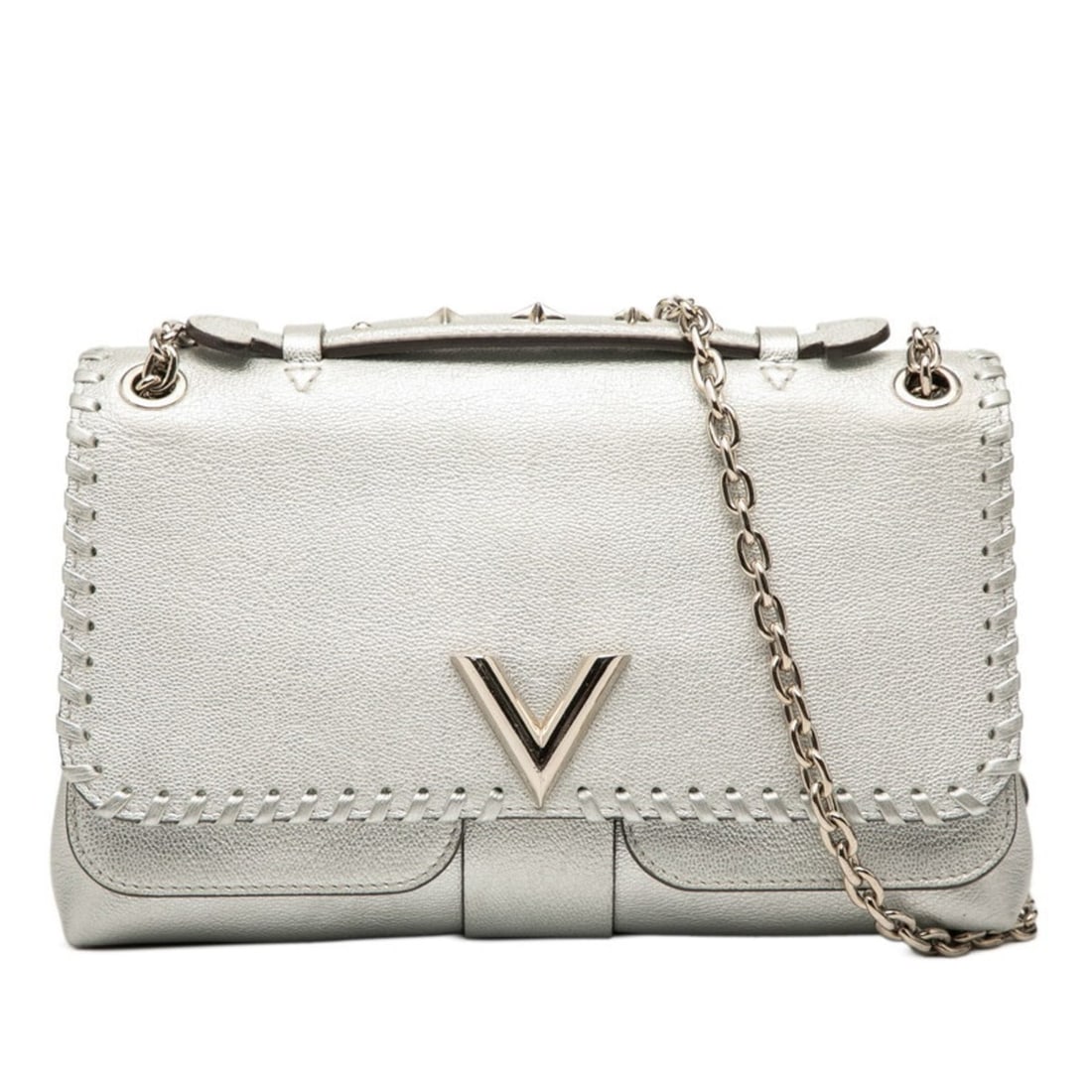 Louis Vuitton Very Line Chain Shoulder Bag M43201 Argent Silver Leather Women's LOUIS VUITTON: --- Catalog ---Category: SizeSize (HxWxD): 15cm x 24.5cm x 8cm / 5.9'' x 9.64'' x 3.14''Category: DesignType: Shoulder bagColor: Argent, SilverGender: WomenMaterial: Leather Category: GeneralMPN: M432