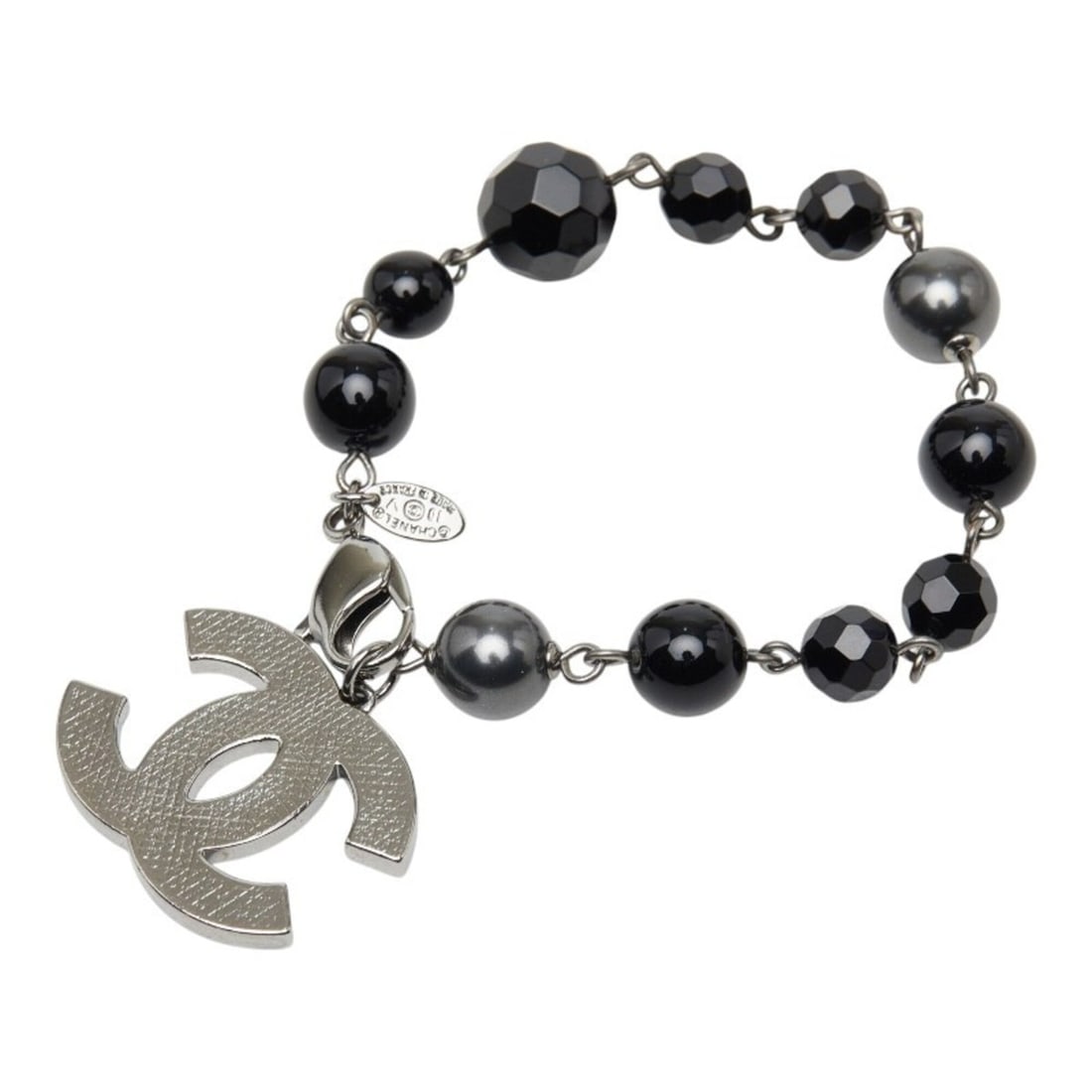Chanel Coco Mark Bracelet 10V Silver Women's CHANEL (1 of 8)