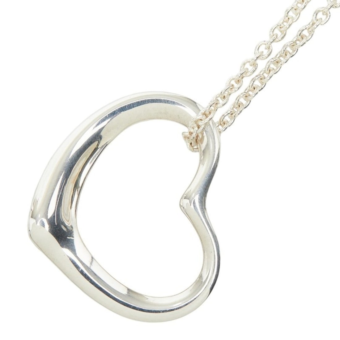 Tiffany & Co. Open Heart Pendant Necklace, SV925 Silver, Women's.: --- Catalog ---Category: SizePendant Size: 18.4mm x 21.7mm / 0.72'' x 0.85''Neck Circumference: 40 cm / 15.74''Category: DesignGender: WomenMaterial: Silver 925Necklace Type: NecklaceCategory: General