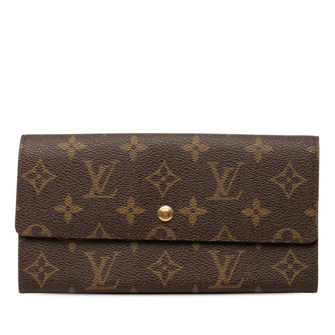 Louis Vuitton Monogram Pochette Porte Monnaie Credit Long Wallet M61723 Brown Women's LOUIS VUITTON: --- Catalog ---Category: SizeSize (HxWxD): 9.5cm x 19cm x 1cm / 3.74'' x 7.48'' x 0.39''Category: DesignType: Long wallet (bi-fold)Color: BrownGender: WomenMaterial: PVC Category: GeneralMPN: M61723Br