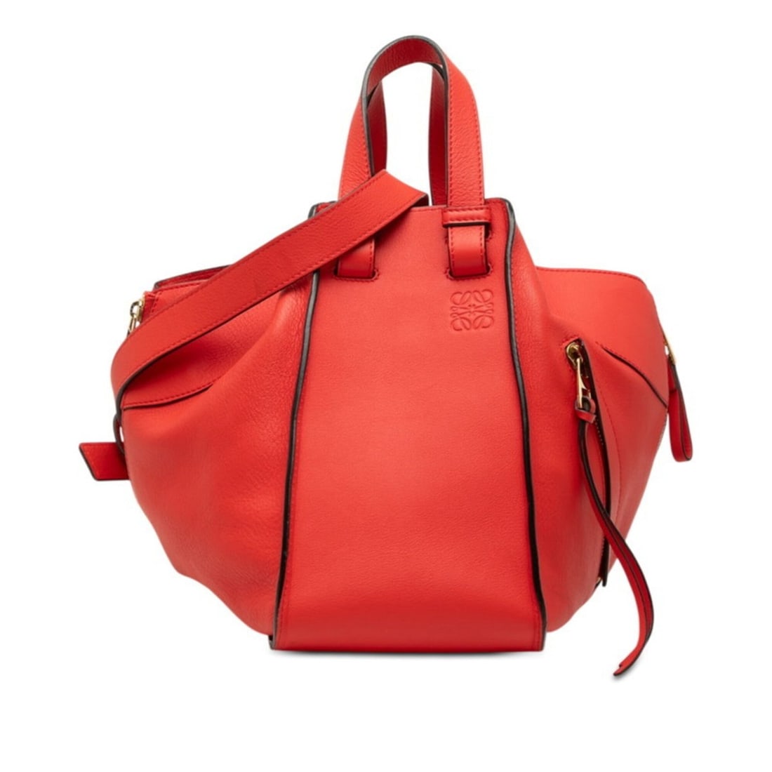Loewe Anagram Hammock Small Handbag Shoulder Bag 2-Way Red Leather Women's LOEWE (1 of 11)