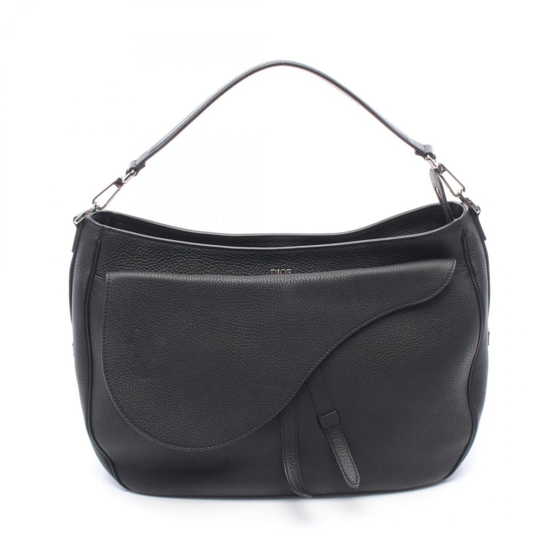 Christian Dior Dior SADDLE Saddle Bag Shoulder Handbag Leather Men's Black (1 of 9)
